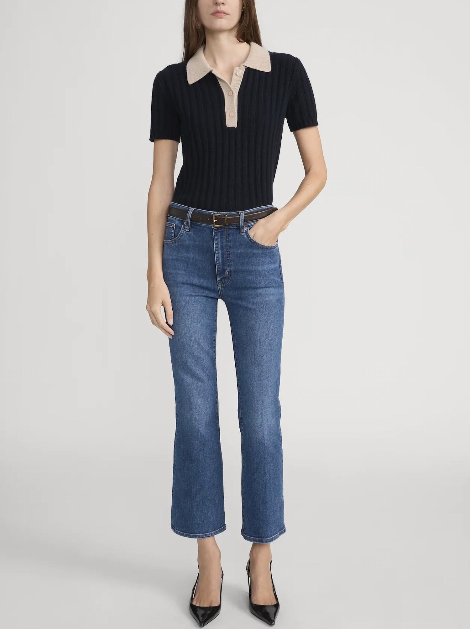 FRAME The Reboot Crop Jean in foxley - women's jeans - view 5
