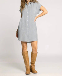 Thread & Supply - Crescent Cap Sleeves Dress