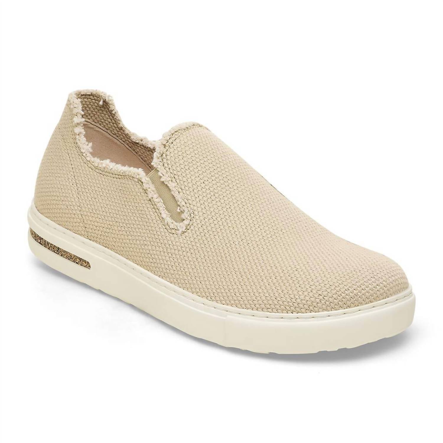 BIRKENSTOCK Women's Bend Slip On Sneakers in sandcastle canvas - women's sneaker