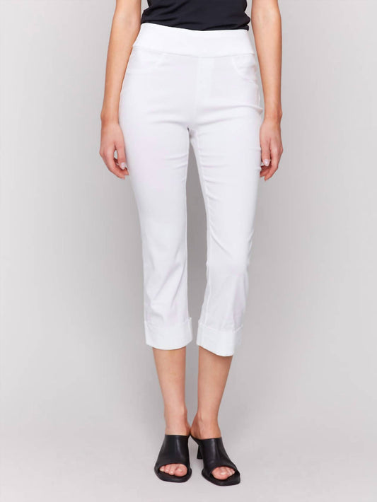Charlie B - Stretch Pull-on Capri Pants