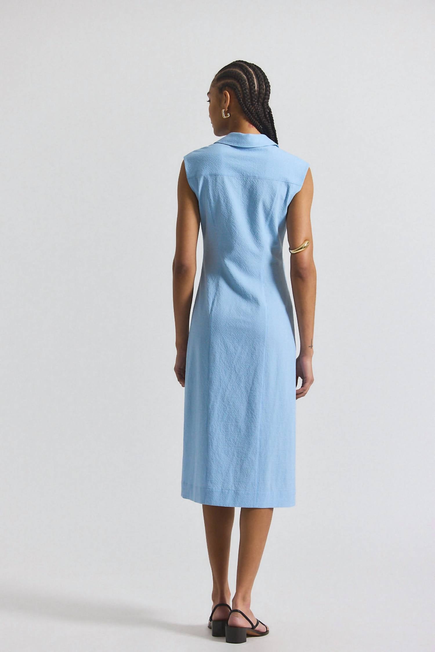 Derek Lam 10 Crosby - Nera Ruched Button Down Dress
