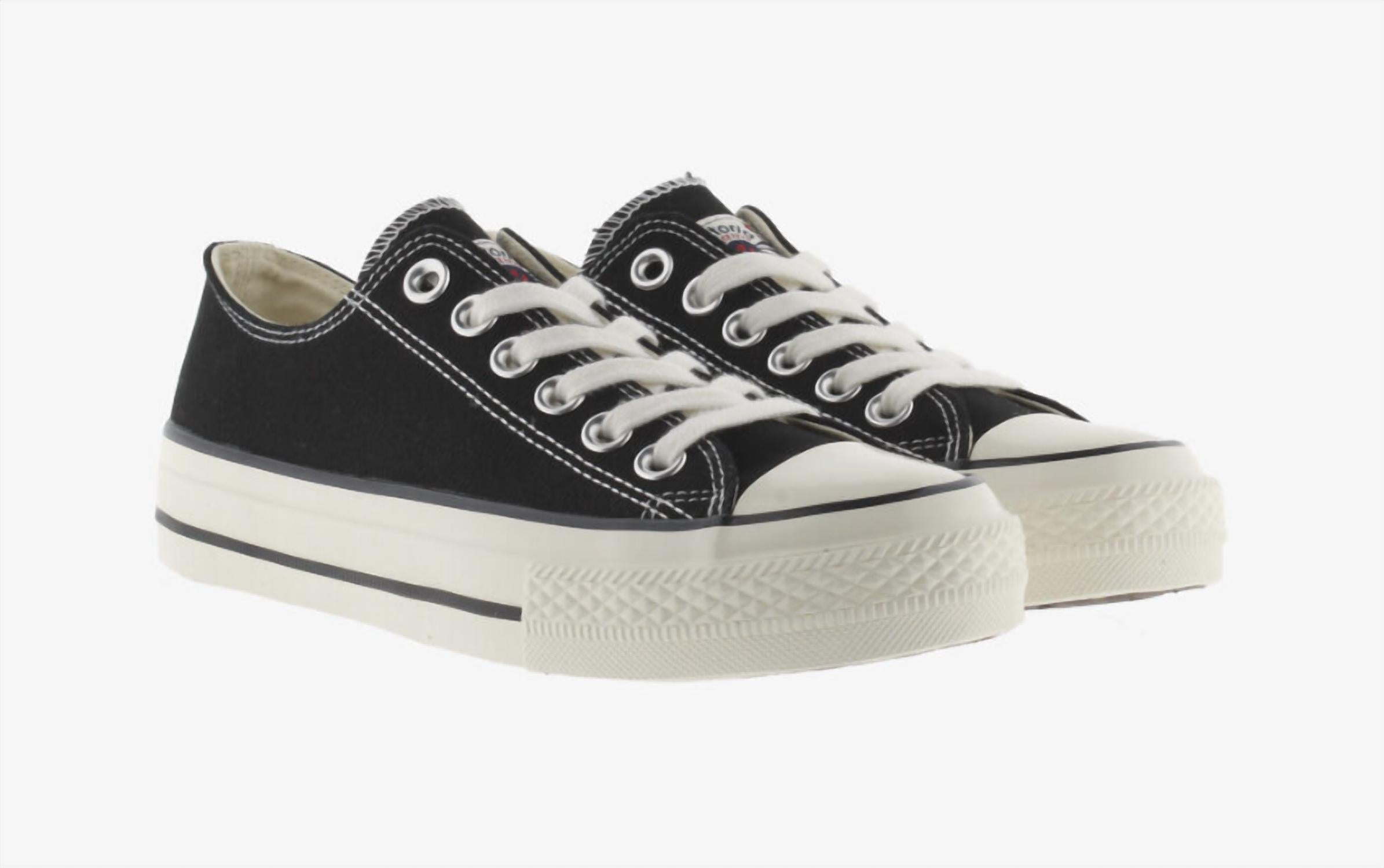 VICTORIA Women's Tribu Brillo Canvas Sneakers in negro - women's sneaker