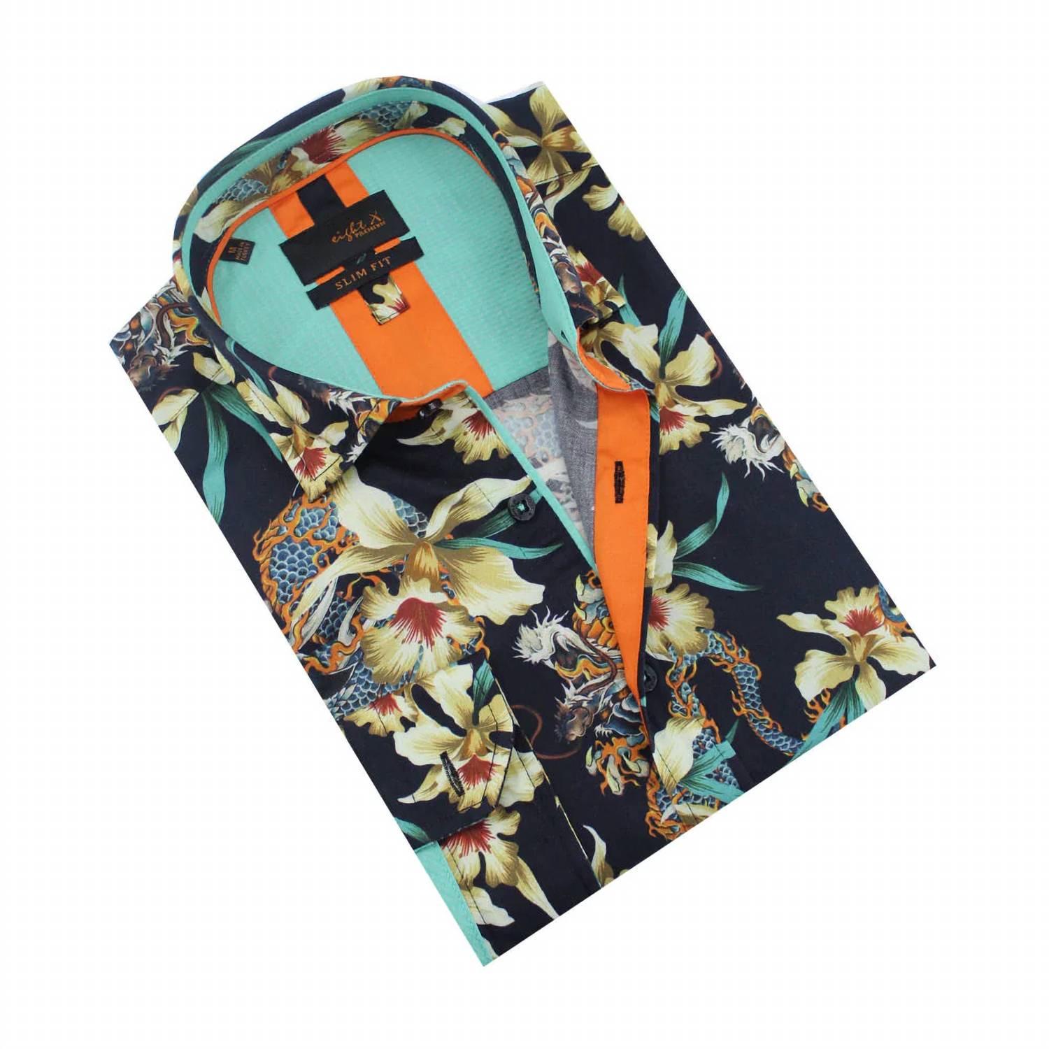 Eight X - Iris and Dragon Button Down Shirt