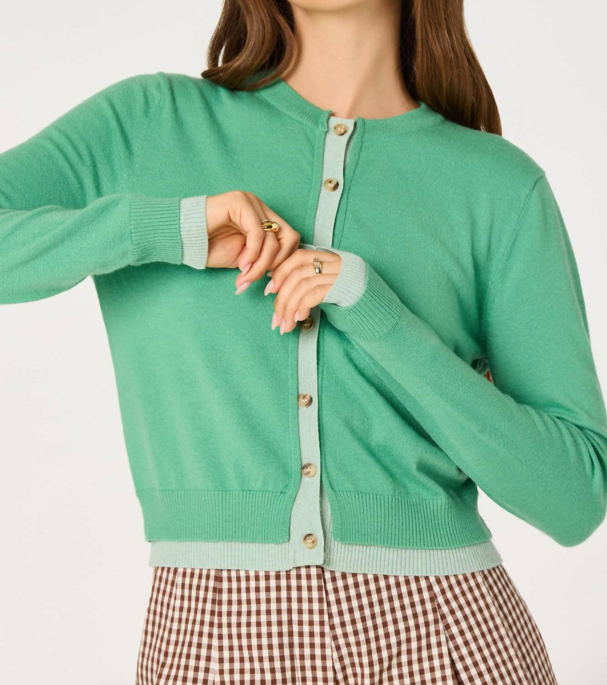 Astr - Clovis Faux Layered Cardigan