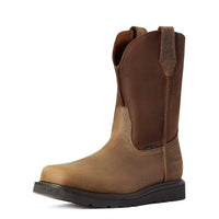 ARIAT Men Rambler Wedge Steel Toe Work Boot in earth brown - men's boots - detail view