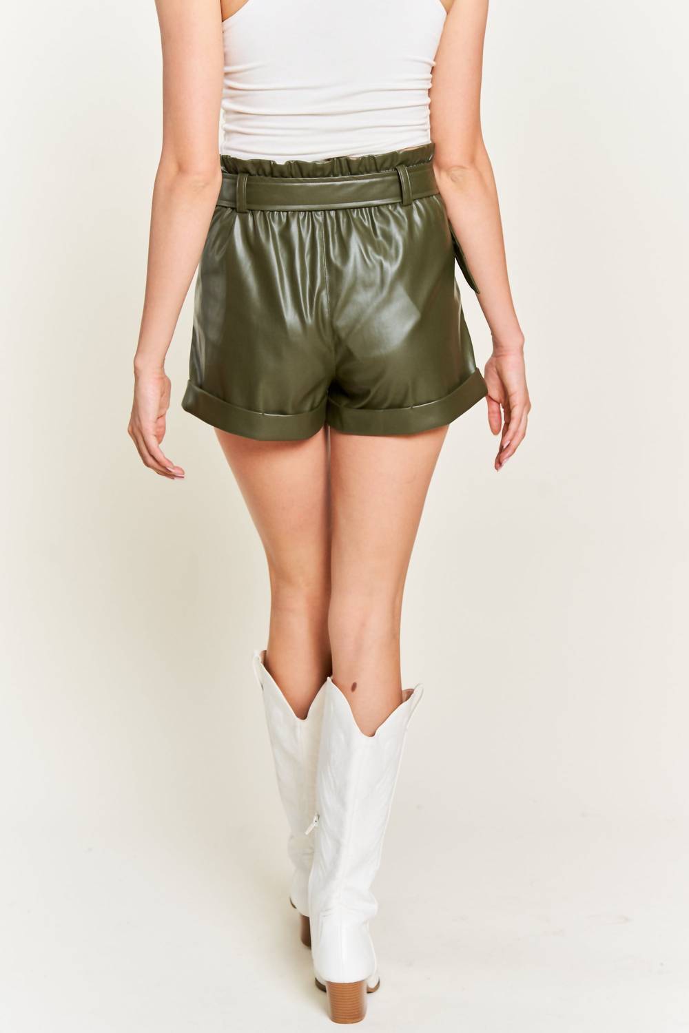 Jade By Jane - Make It Happen Faux Leather Shorts