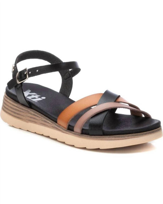 Xti - Women's Low Wedge Strappy Sandals