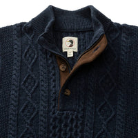 Duck Head - Men's Haines 1/4 Zip Cable Knit Sweater