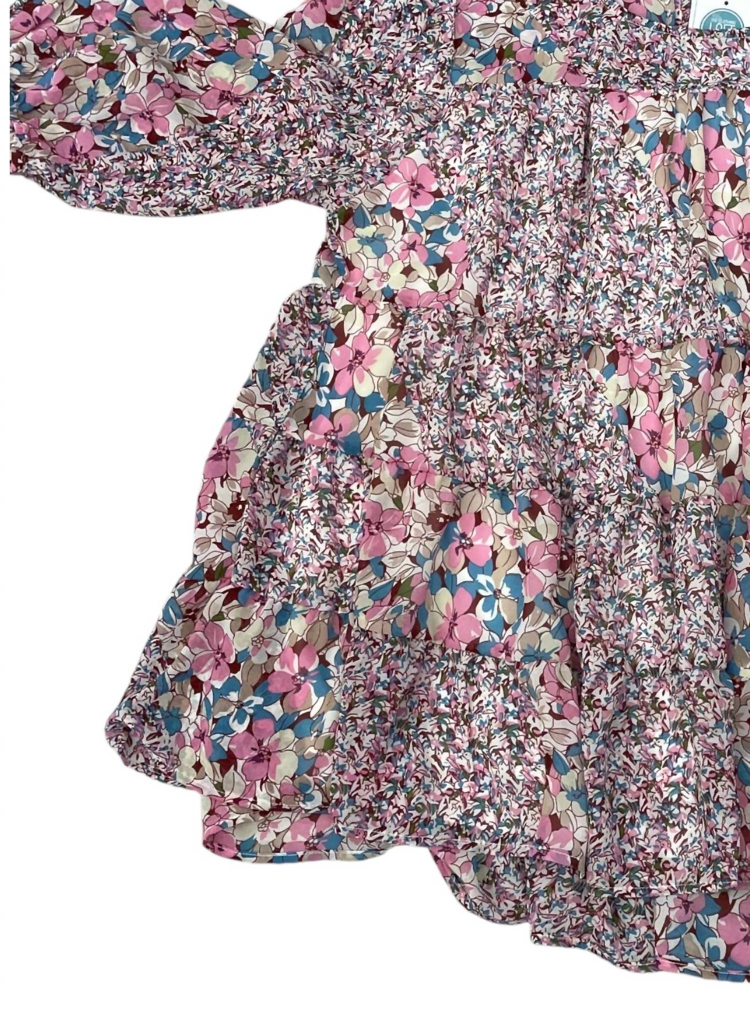 Jodifl - Women's Print Bubble Sleeve Top