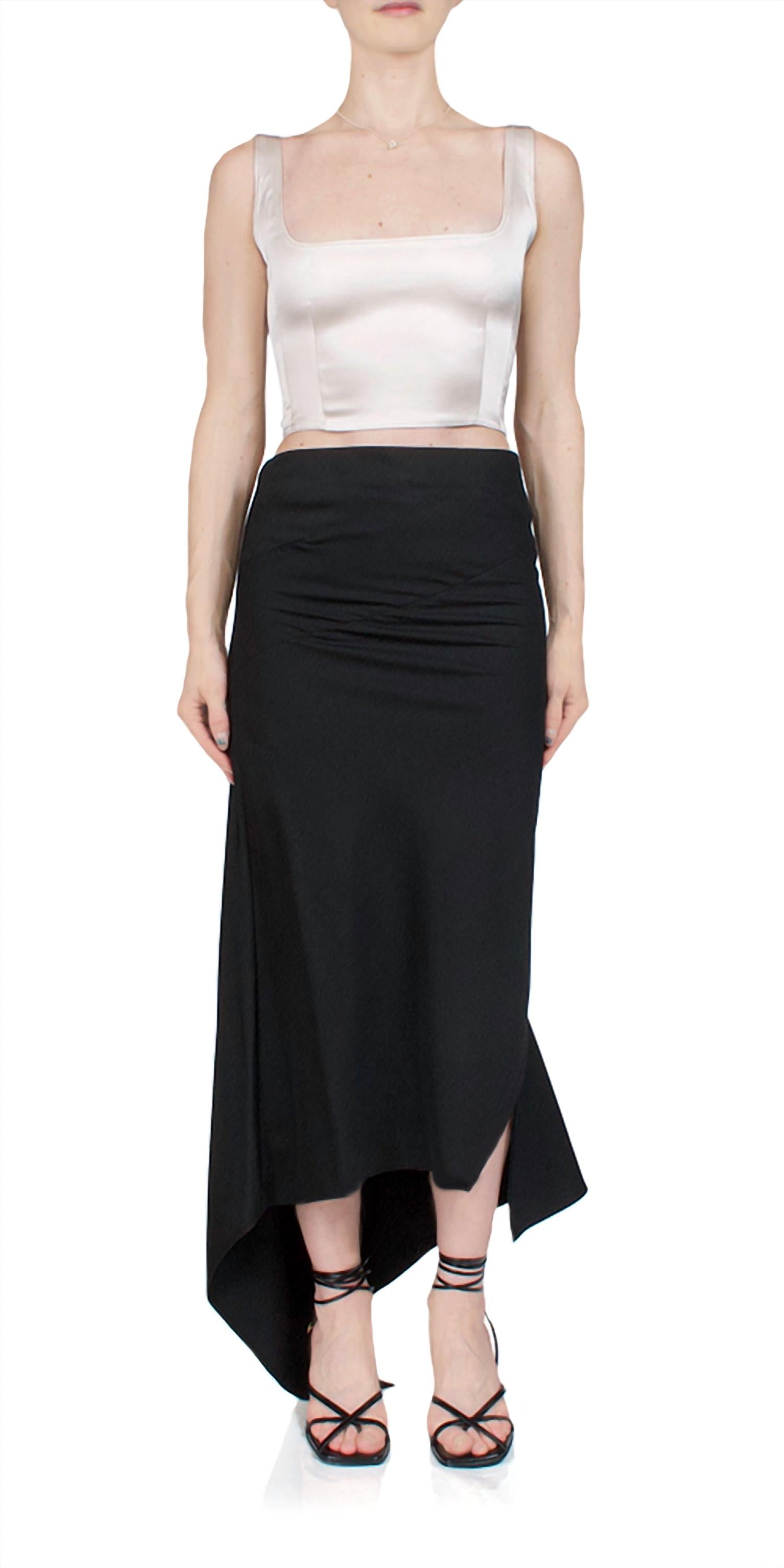 Helmut Lang - Wool Scarf Hem Dress