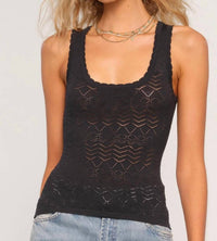 heartloom Naomi Knit Tank Top in black - women's tank top