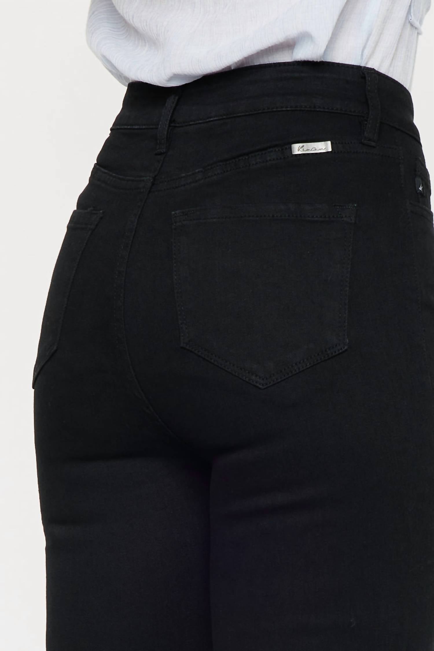 Kancan - High Rise Button Fly Distressed Super Skinny Jeans
