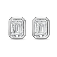 Diana M Jewels - Women's Emerald Lab-grown Diamond Stud Earrings (10.00 Tcw)- Bold