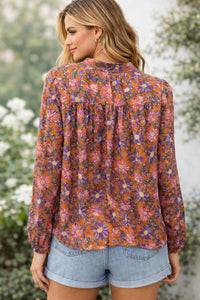 Joy Joy Pull over top in wildflower - women's blouse - alternate view