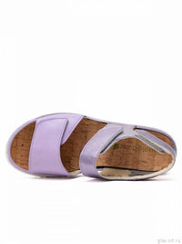 Waldlaufer Women’s Willow Wedge Sandal in lavender - women's sandal - view 5