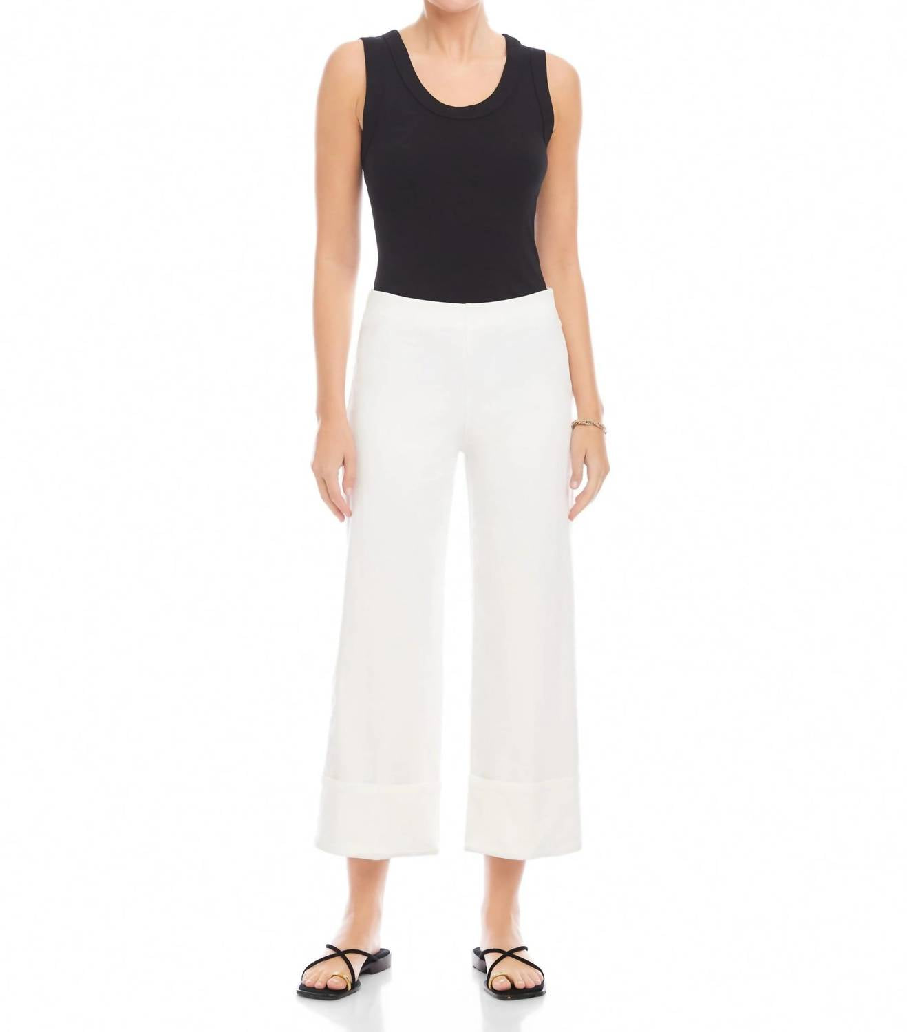 Fifteen Twenty - Regina Cuff Cropped Pants