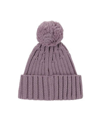 AMUNDSEN Women's Groomer Beanie in mountain rose - women's hat - detail view