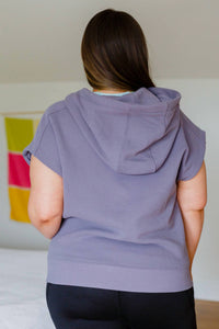 Mono B - Up And Ready Cap Sleeve Workout Hoodie