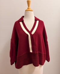 Gigio - V Neck Collared Sweater