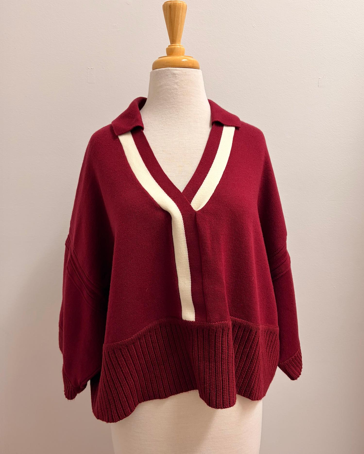 Gigio - V Neck Collared Sweater