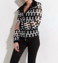 Oolala - Eyelet Zip Jacket