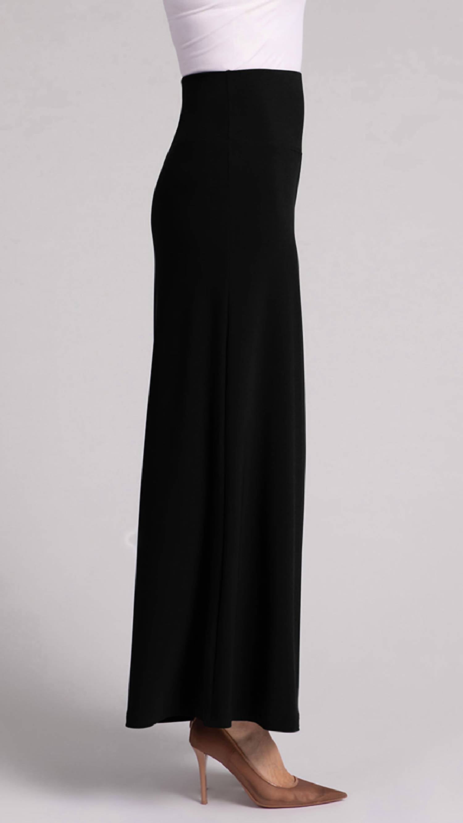 Sympli Trumpet Leg Pant in black - women's pants - alternate view