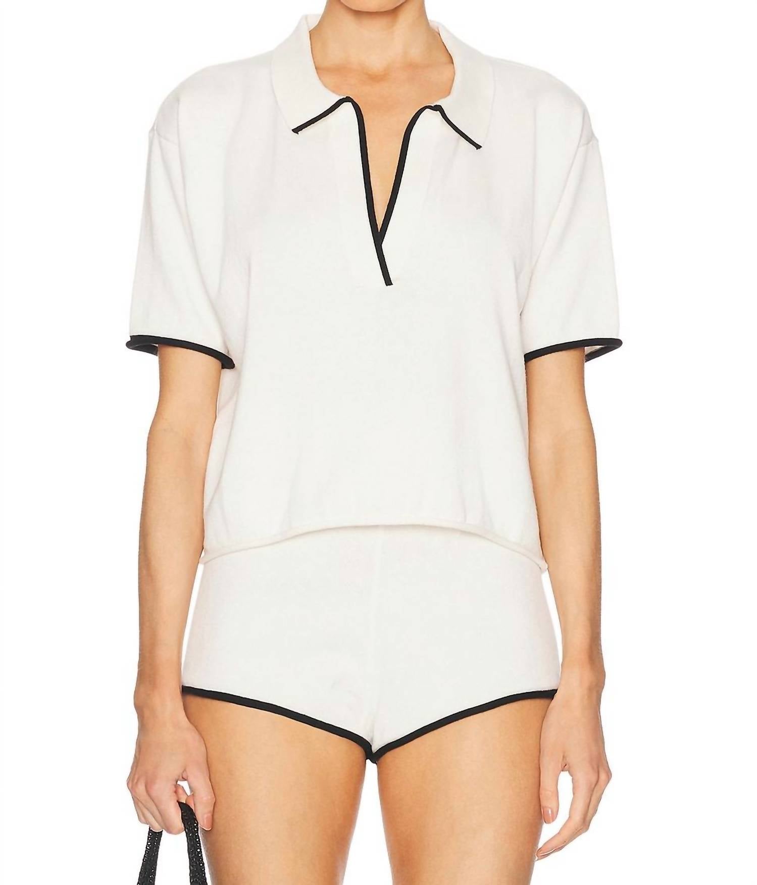 La Porte - Josie Boxy Knit Shirt