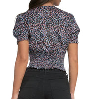 Elan - Floral V-neck Blouse