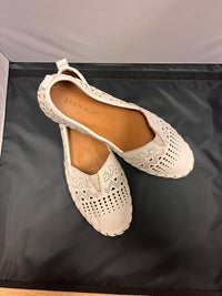 Sean Alan Women's Luna Shoe in white leather 1 - women's flats - view 4
