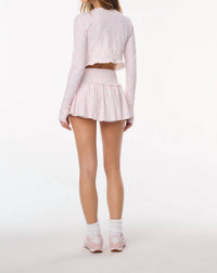 Loveshackfancy - Laudie Bow Print Active Zip-up Top