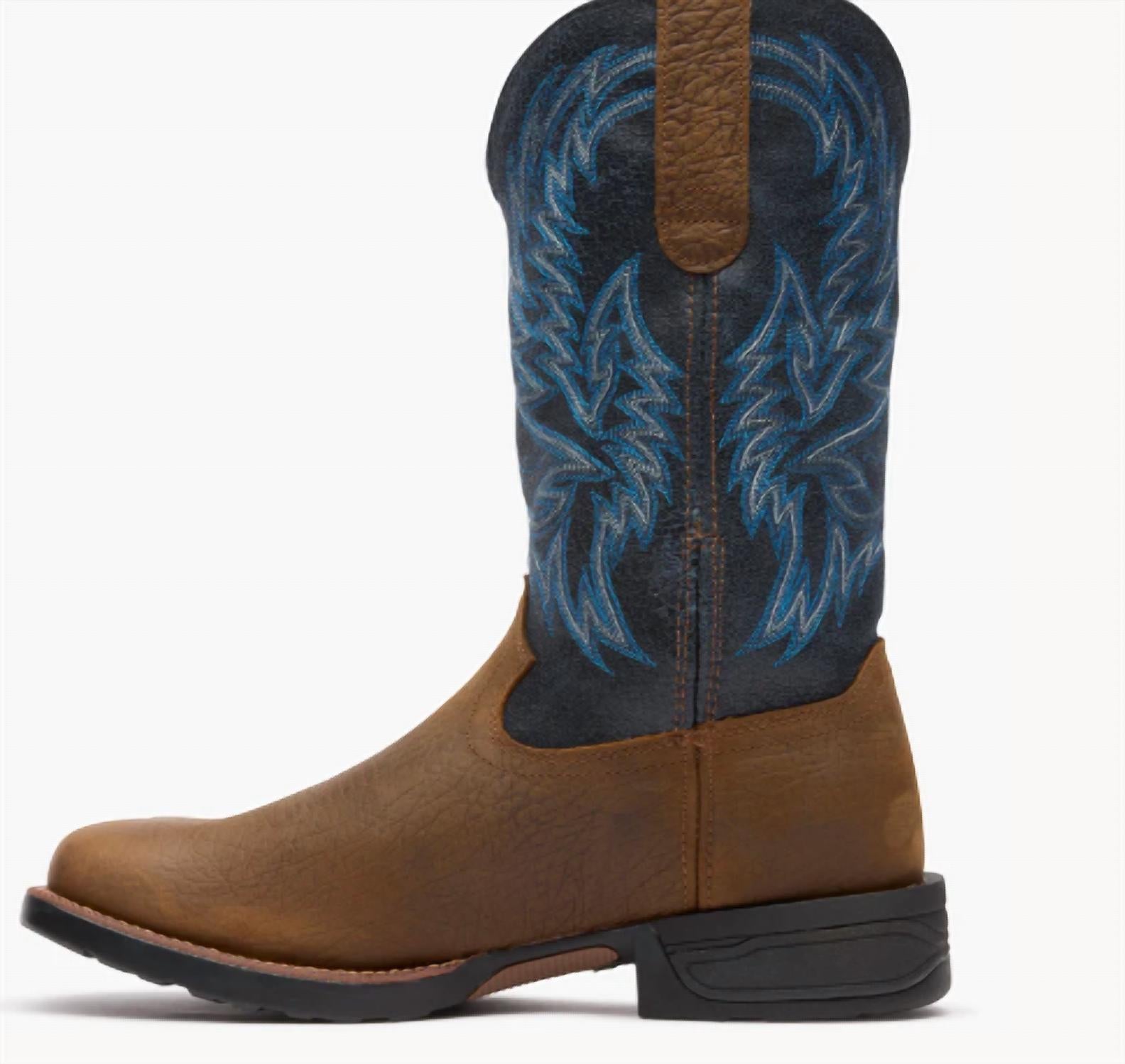 Rocky Men's Bronco 12” Waterproof Western Boot in brown - men's boots - alternate view