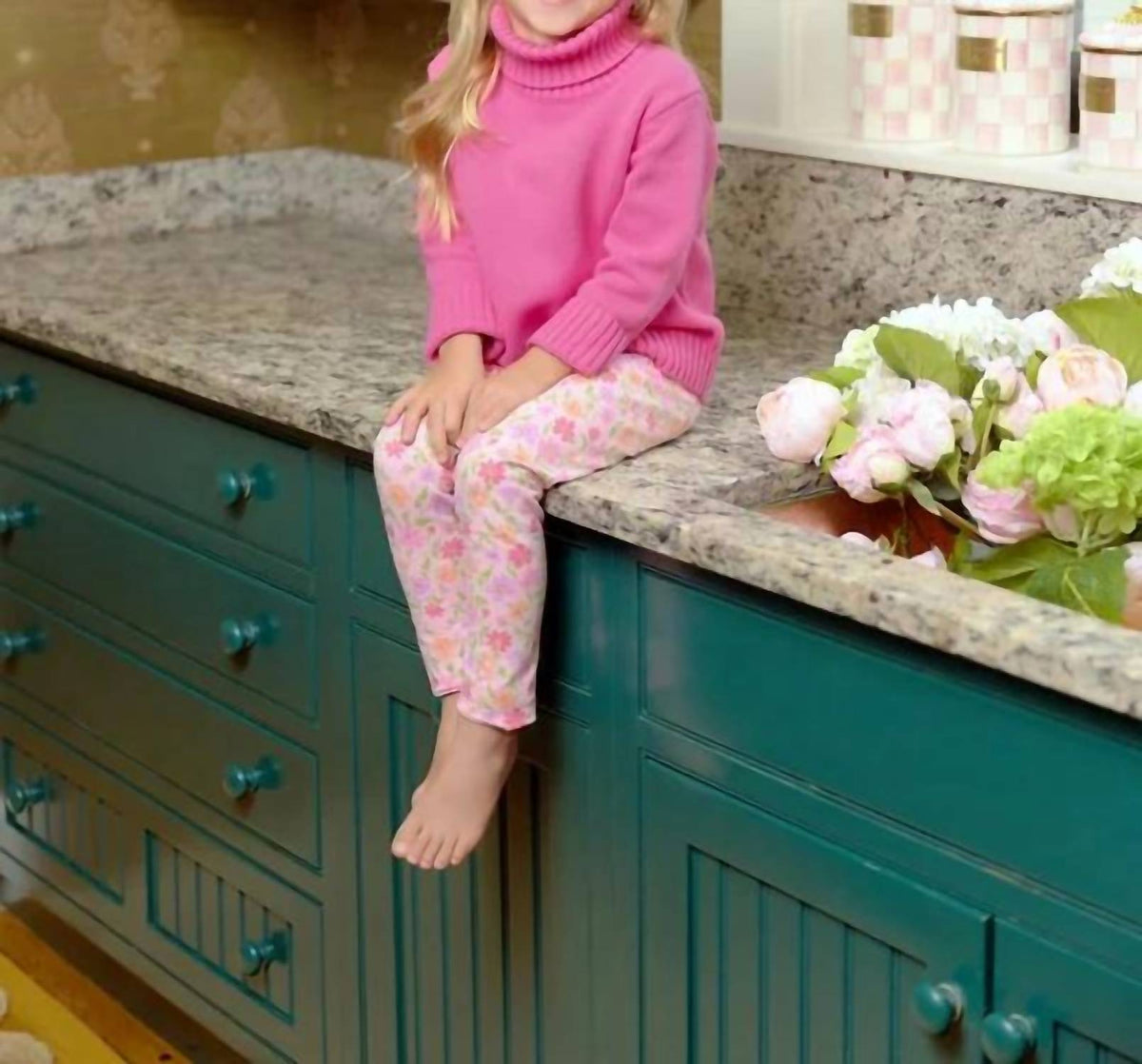 The Beaufort Bonnet Company - Girl's Townsend Turtleneck Sweater