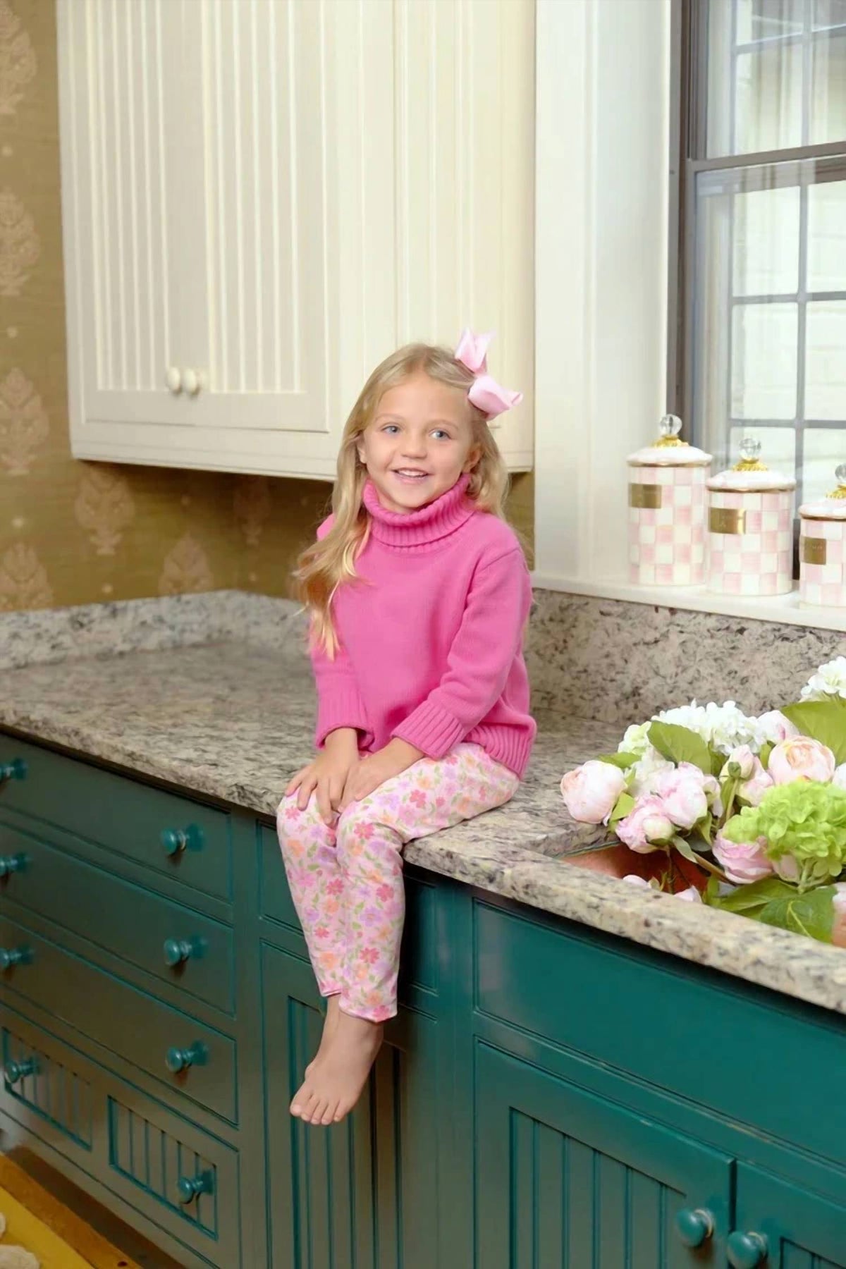 The Beaufort Bonnet Company - Girl's Townsend Turtleneck Sweater