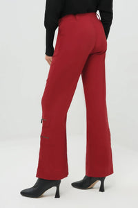 Anatomie Madonna Mid Weight Wide Leg Pant in crimson - women's pants - alternate view
