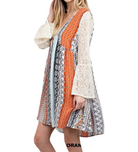 Kori - Mixed Print Lace Dress