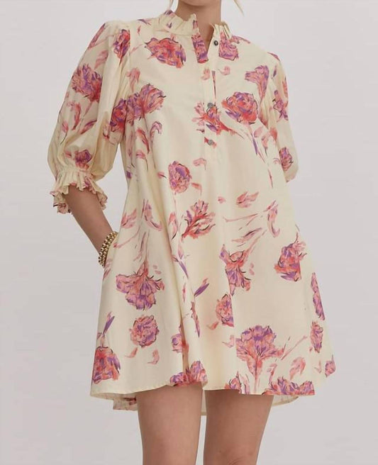 Entro - Floral Shirt Dress