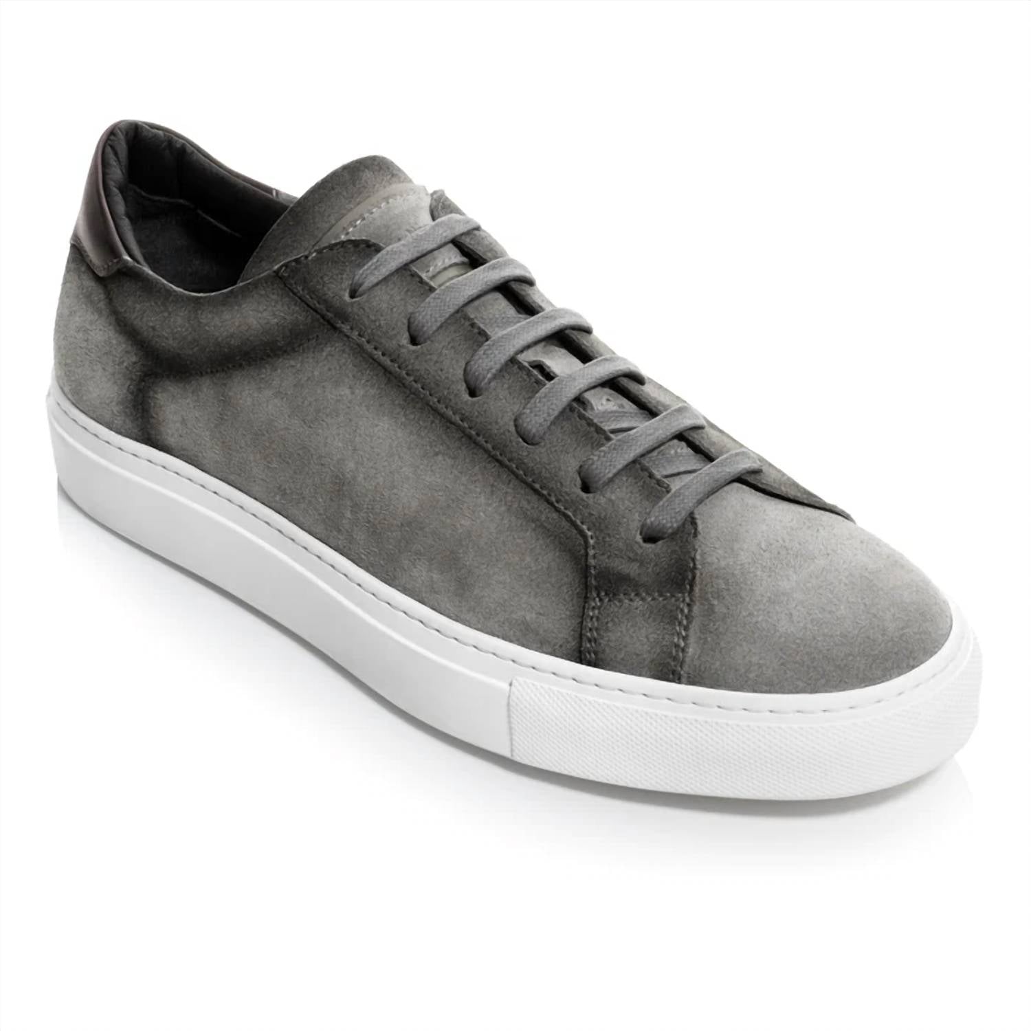 To Boot New York Men's Derrick Suede Sneaker in grey - men's sneaker