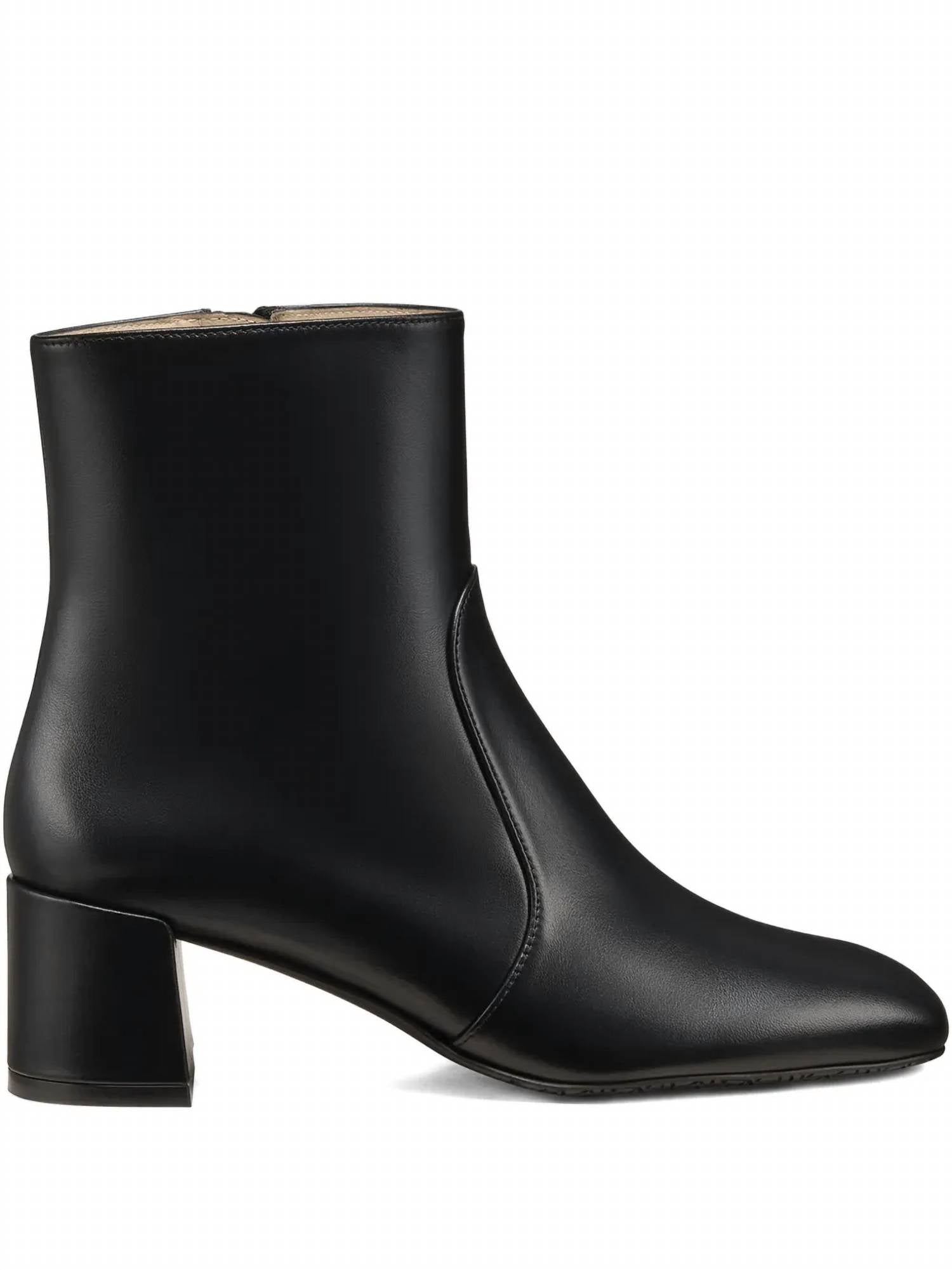 STUART WEITZMAN Women's Maeve Zip Square-toe Ankle-boots in black - women's shoe