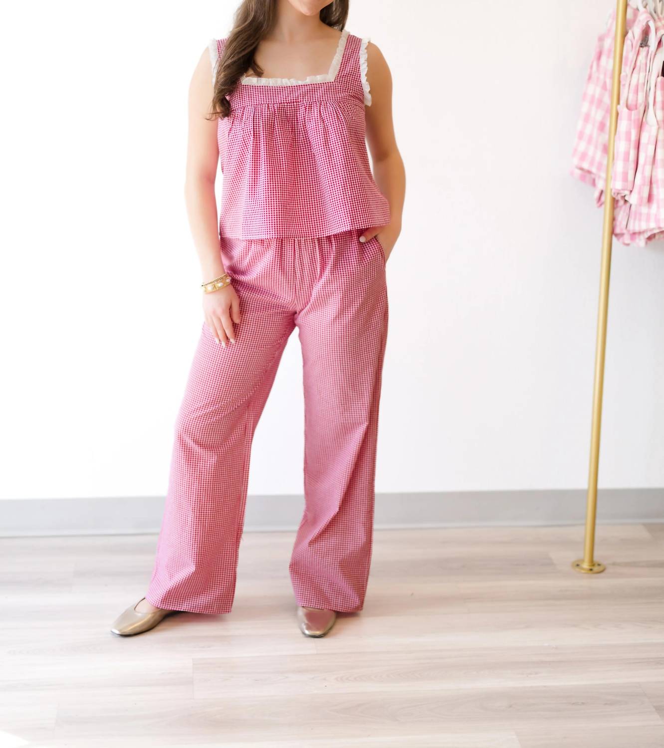 Needii - Women's Gingham Pants
