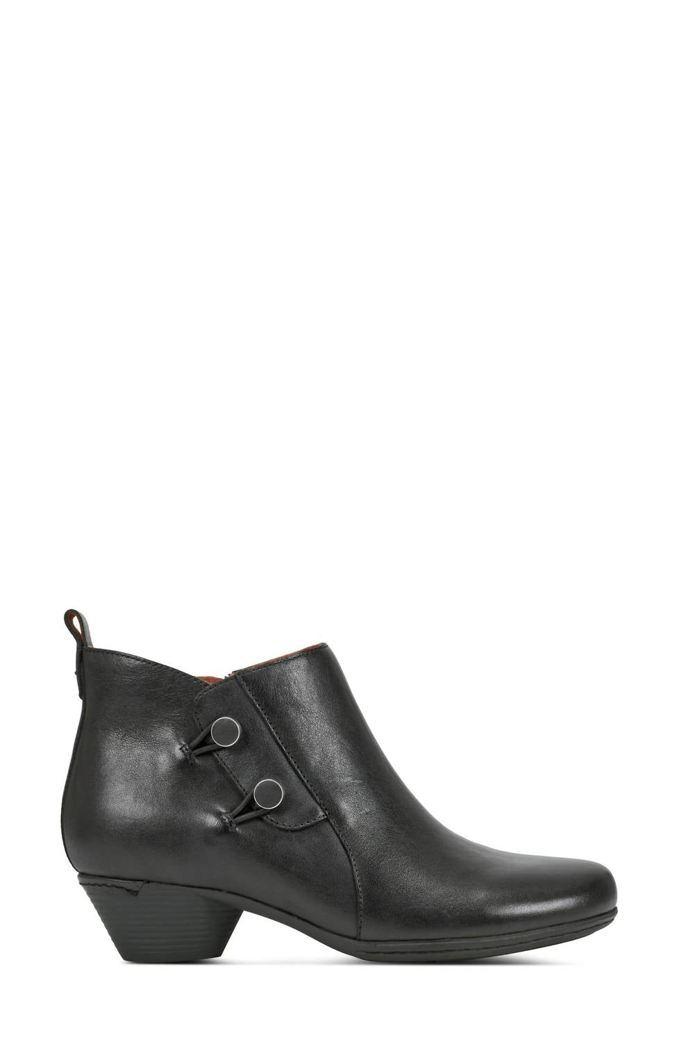 Cobb Hill Women's Larsa Boot in black - women's shoe - detail view