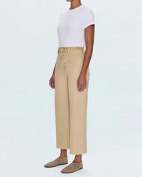 PISTOLA Aspen High Rise Wide Leg Jeans in sand - women's pants - alternate view
