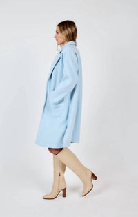 Sadie & Sage Hayley Open Coat in blue - women's jacket - alternate view