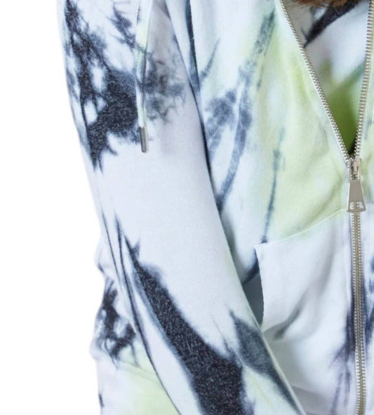 French Kyss - Marble Wash Zip Up Hoodie