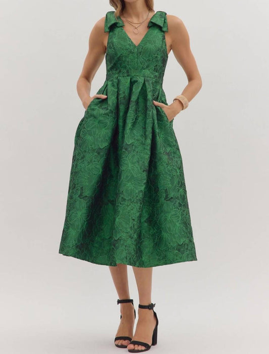 Entro - Jacquard Midi Dress