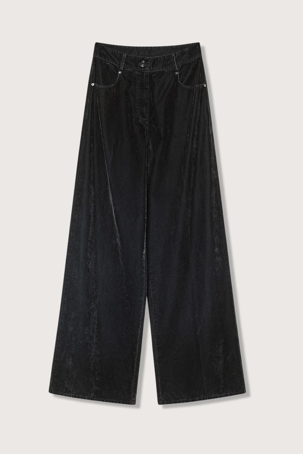 Forte Forte - Flocked Cotton Wide Leg Pants