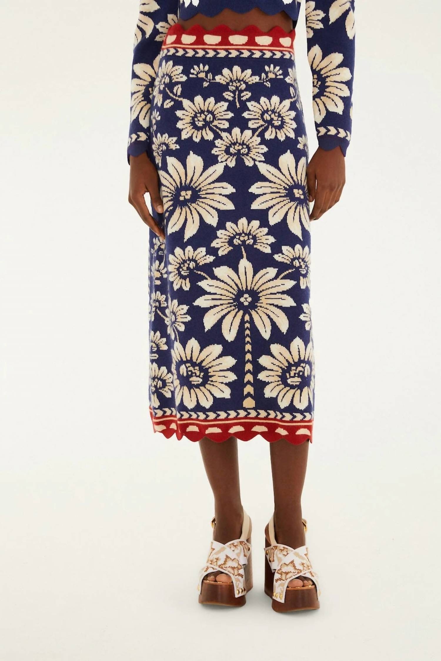 Farm Rio - Knit Midi Skirt
