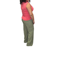 Risen - High Rise Wide Leg Tencel Cargo Pants