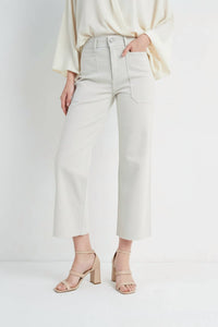 Just Black Denim - High Rise Utility Wide Leg Jeans