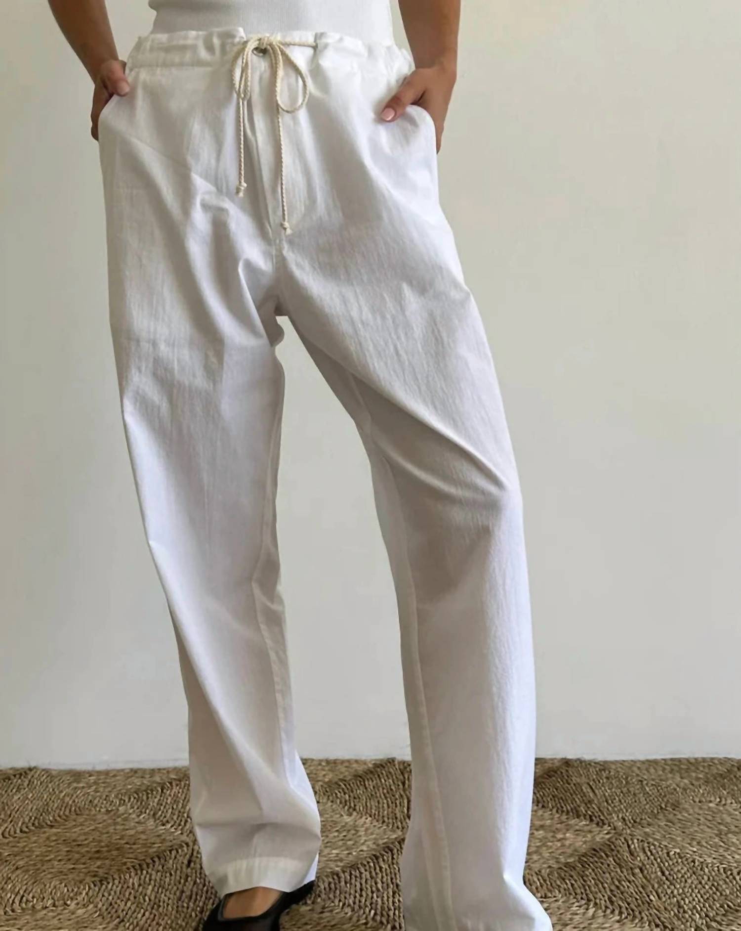 DONNI. Women's The Sandwash Painter Pant in powder - women's pants