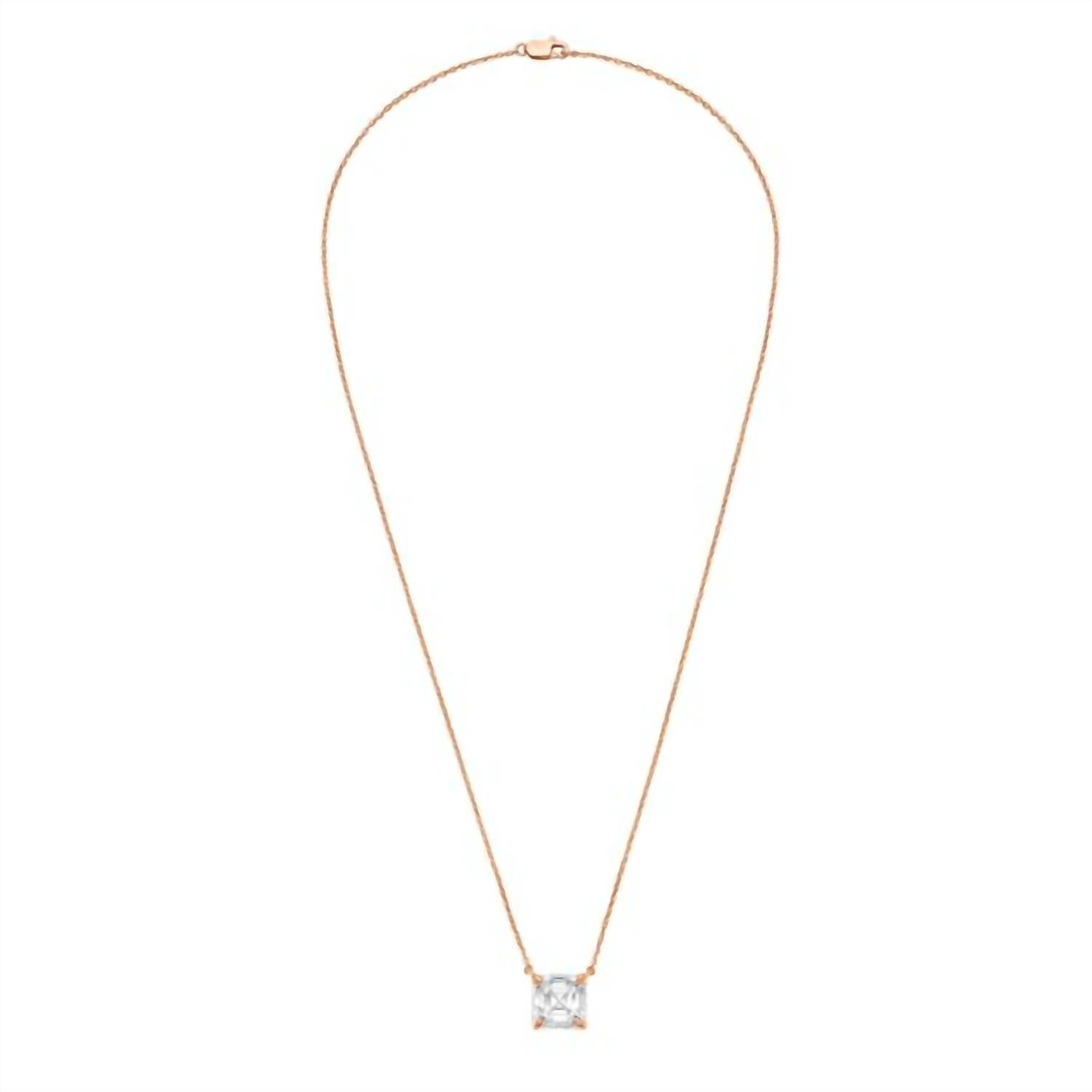 Diana M Jewels - 5.00 Ct East–west Lab-grown Asscher Cut Diamond Necklace